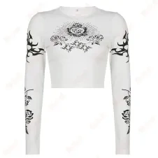 leisure style white long sleeves